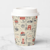 ヴィンテージロンドン紙カップ 紙コップ (裏面)