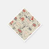 ヴィンテージロンドン紙ナプキンス スタンダードカクテルナプキン (角)