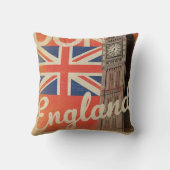 ヴィンテージロンドン装飾用クッション クッション (裏面)