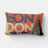 ヴィンテージロンドン装飾用クッション ランバークッション (裏面)