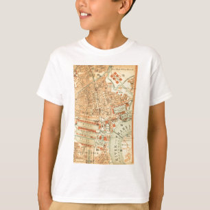 ヴィンテージロンドン通りの地図 Tシャツ