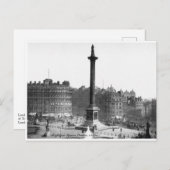 ヴィンテージロンドン通りシーントラファルガースクエア ポストカード (正面/裏面)