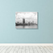 ヴィンテージロンドン、国会議事堂1904 キャンバスプリント (インサイチュ (ウッドフロア))