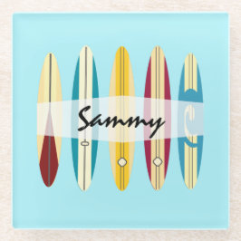 ヴィンテージロンボード ガラスコースター