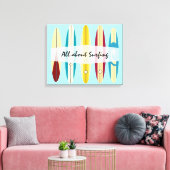 ヴィンテージロンボード キャンバスプリント (インサイチュ (リビング))