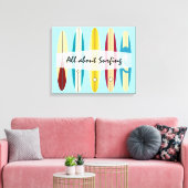 ヴィンテージロンボード キャンバスプリント (インサイチュ (リビング))