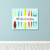 ヴィンテージロンボード キャンバスプリント (インサイチュ (ウッドフロア))