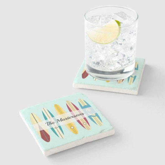 ヴィンテージロンボード ストーンコースター (横)