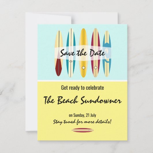 ヴィンテージロンボード セーブザデート (正面)