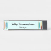 ヴィンテージロンボード デスクネームプレート (正面)