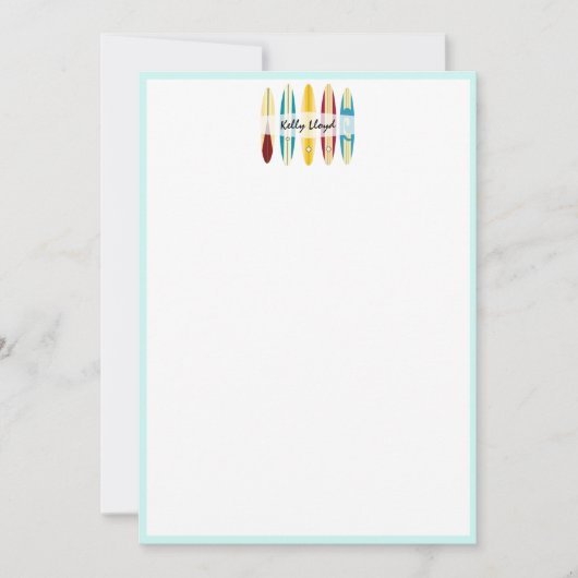 ヴィンテージロンボード ノートカード (正面)