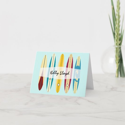 ヴィンテージロンボード ノートカード (正面)