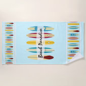 ヴィンテージロンボード ビーチタオル (正面)