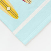 ヴィンテージロンボード フリースブランケット (角)