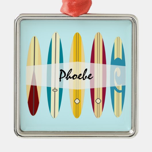 ヴィンテージロンボード メタルオーナメント (正面)