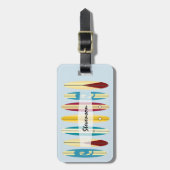 ヴィンテージロンボード ラゲッジタグ (正面縦)