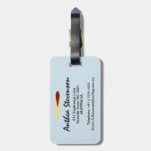 ヴィンテージロンボード ラゲッジタグ (裏面縦)