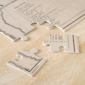 ヴィンテージローエルMAの地図(1832) ジグソーパズル (側面)