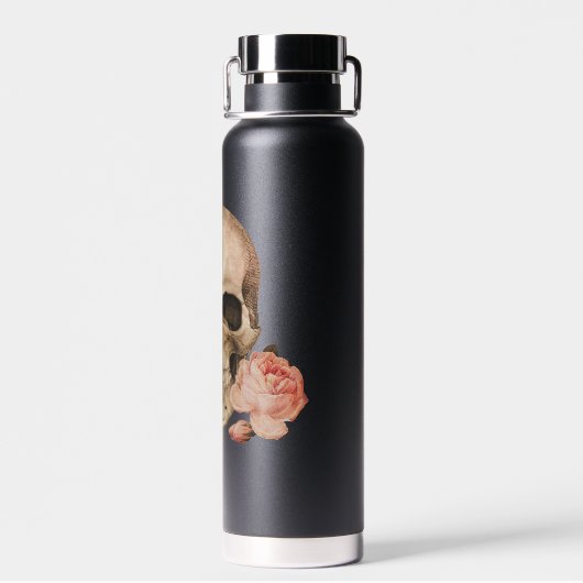 ヴィンテージローザスカルコラージュウォーターボトル ウォーターボトル (背面)