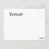 ヴィンテージローザスカルコラージュ ポストカード (裏面)