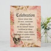 ヴィンテージローザスカルコラージュ 招待状 (スタンド正面)