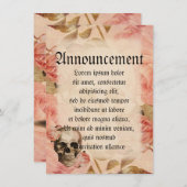 ヴィンテージローザスカルコラージュ 案内状 (正面/裏面)