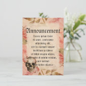 ヴィンテージローザスカルコラージュ 案内状 (スタンド正面)