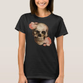 ヴィンテージローザスカルコラージュ Tシャツ (正面)