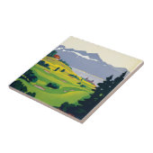 ヴィンテージローザンヌスイスゴルフトラベル タイル (側面)