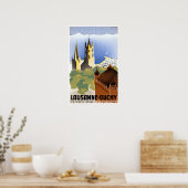 ヴィンテージローザンヌ・ウチー・スイス旅行 ポスター (キッチン)