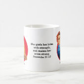 ヴィンテージロージーパーソナライズされたリベッター コーヒーマグカップ (中央)