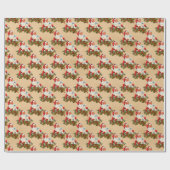 ヴィンテージロージー・チーフ・サンタクロース ラッピングペーパー (フラット)