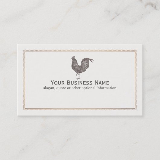 ヴィンテージロースターエッチング名刺 名刺 (正面)