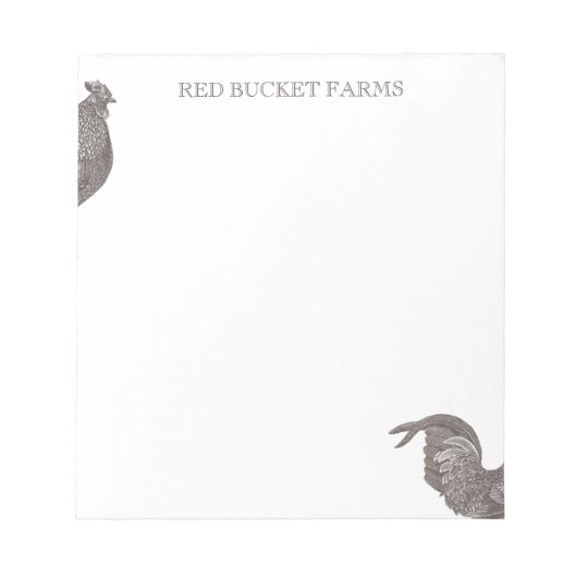 ヴィンテージロースターファーム ノートパッド (正面)