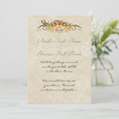 ヴィンテージローズと鳥たち,  サンキュウ【結婚式の案内】 招待状 (スタンド正面)