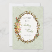 ヴィンテージローズと鳥たち,  サンキュウ【結婚式の案内】 招待状 (裏面)