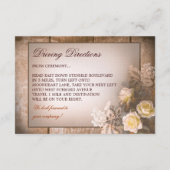 ヴィンテージローズのウェディングレセプション デザイン エンクロージャーカード (裏面)