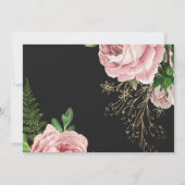 ヴィンテージローズのロマンチックな結婚式の招待状 招待状 (裏面)