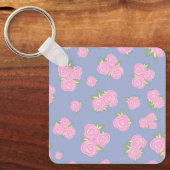 ヴィンテージローズの花柄 キーホルダー (正面)