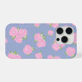 ヴィンテージローズの花柄 iPhoneケース (裏面横)