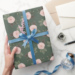 ヴィンテージローズウッド ラッピングペーパー