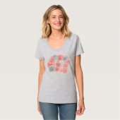 ヴィンテージローズデザインTシャツ 女性用 Tシャツ (正面フル)