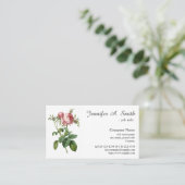 ヴィンテージローズフラワープロフェッショナル業 名刺 (スタンド正面)