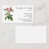 ヴィンテージローズフラワープロフェッショナル業 名刺 (正面/裏面)