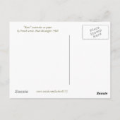 ヴィンテージローズブーケポストカード ポストカード (裏面)