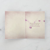 ヴィンテージローズブーケ悔やみや弔慰 カード (内部)