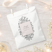 ヴィンテージローズブーケ紙結婚ズ フェイバーバッグ (クリップ留めされた状態)