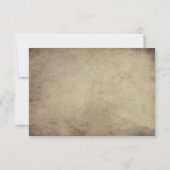 ヴィンテージローズブーケRSVP 出欠カード (裏面)