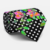 ヴィンテージローズポルカドット ネクタイ (ロール)