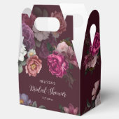 ヴィンテージローズ バーガンディ ブライダルシャワー フェイバーボックス (オープン)